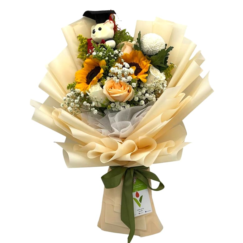 GRADUATION FLOWER BOUQUET 6 FREE DELIVERY GIFTS Heva Gifts Heva