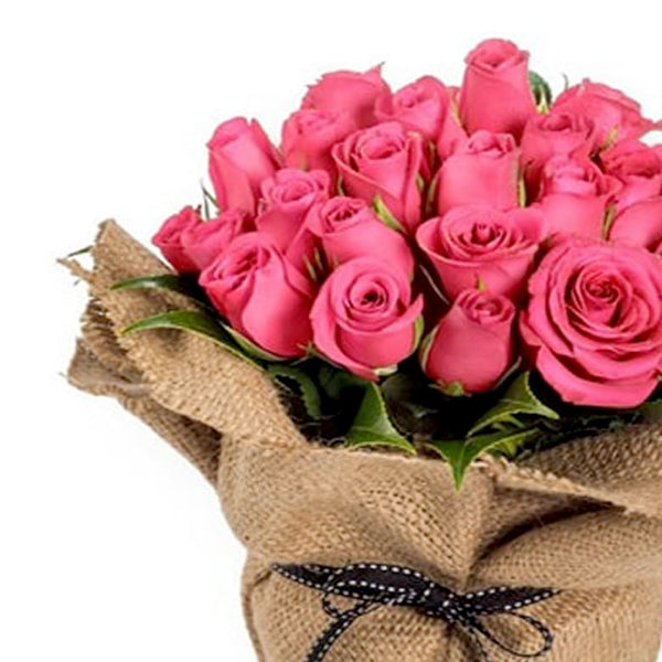 Fresh pink rose arrangement