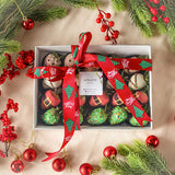 Christmas Chocolate-Dipped Strawberries Gift Box