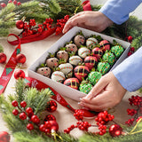Christmas Chocolate-Dipped Strawberries Gift Box