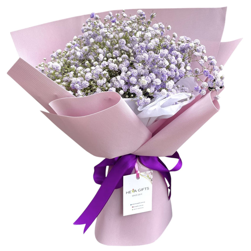 AURELIA Purple Baby's Breath Bouquet