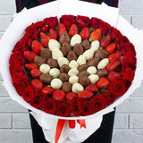 Abba Chocolate and Rose Bouquet birthday Gift