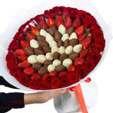 Abba Chocolate and Rose Bouquet