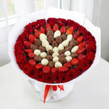 ABBA Red Rose and Chocolate Berries Bouquet