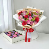 ABEELANA Flowers and Chocolate Set