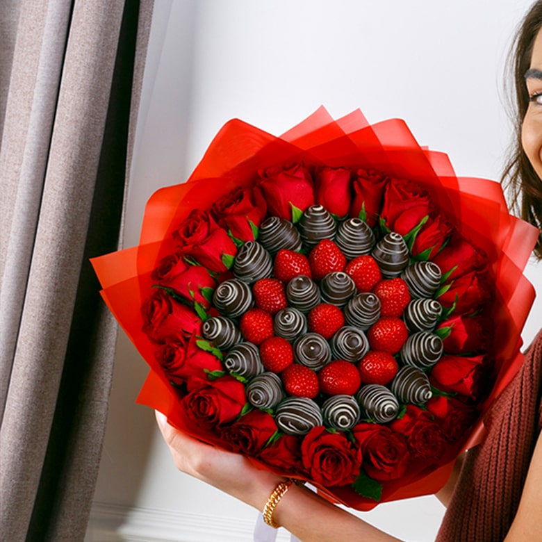 Chocolate Bouquet and Flowers