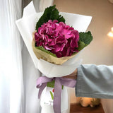 ALEXANDRA Purple Hydrangea Bouquet