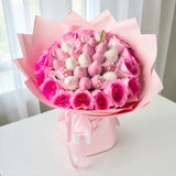 ALFINA Pink Rose and Chocolate Bouquet