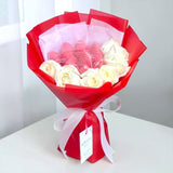 Anrica white rose chocolate bouquet birthday gift Klang Valley florist Heva Gifts