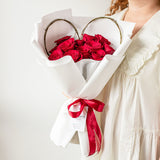 ARMANEE ROSE BOUQUET IN WHITE WRAPP