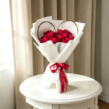ARMANEE ROSE BOUQUET IN WHITE WRAPP
