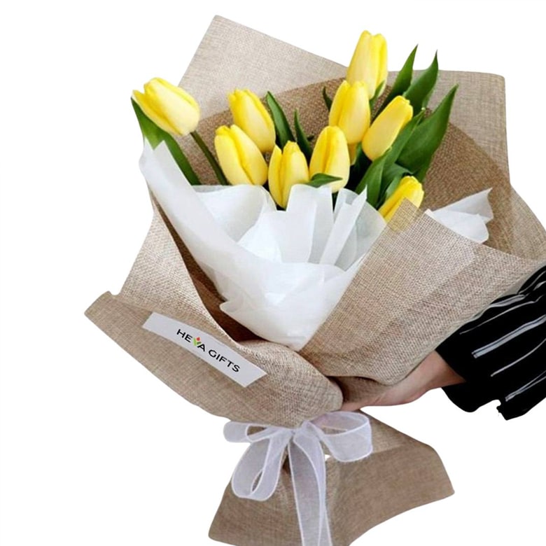Heva Gifts: Yellow Tulip Bouquet