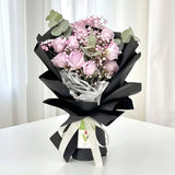 Ashton purple rose bouquet for him flower delivery Klang Valley Heva Gifts