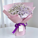 Aurelia purple baby's breath bouquet KL online flower delivery Heva Gifts