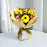Aurora mix gerbera and carnation bouquet KL florist Heva Gifts