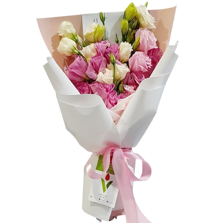 AZZA Pink Eustoma Bouquet Eustoma Flowers Florist KL Online Gifts