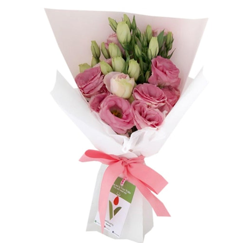 AZZA Pink Eustoma Bouquet Eustoma Flowers Florist KL Online Gifts