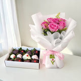 BELEN GIFT SET ROSE AND CHOCOLATE SET