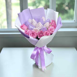 BORA Chocolate bouquet with Purple Roses