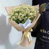 Chamomile white daisy bouquet birthday surprise gift Kuala Lumpur same-day delivery online florist