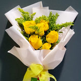 Mini Yellow roses bouquet