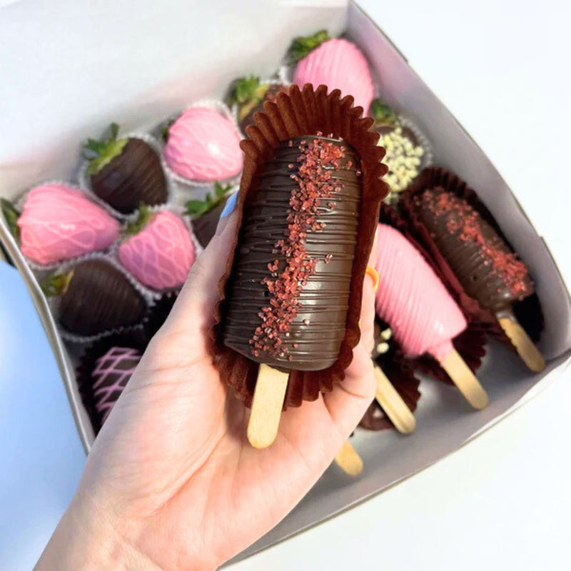 CIARA Chocolate dipped Banana and Strawberries