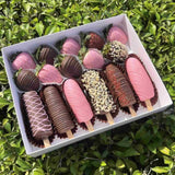 Ciara chocolate covered banana strawberries birthday gift KL Heva Gifts
