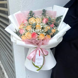 Dakota premium pink champagne roses anniversary gift Klang Valley florist