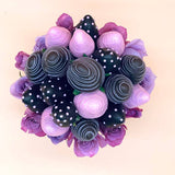 Purple rose and chocolate gifts
