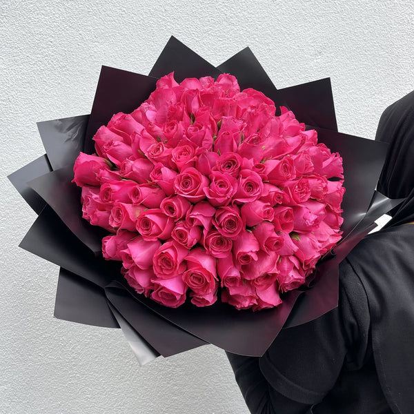 ENVIA Premium Dark Pink Rose Bouquet