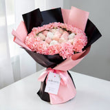 EDYRA Pink Carnations and chocolate strawberries