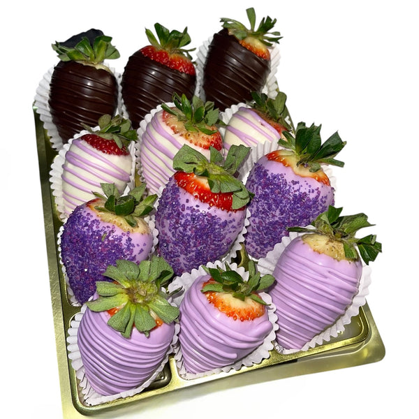 ELLIS Purple theme Chocolate Strawberries