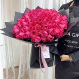 ENVIA Premium Dark Pink Rose Bouquet