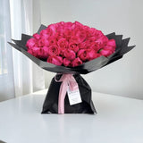 Envia premium dark pink rose bouquet Mother's Day flower delivery Klang Valley Heva Gifts