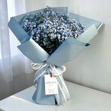 Georgia blue baby's breath flower bouquet anniversary delivery Klang Valley Heva Gifts
