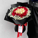 GORAN Rose Bouquet with Ferrero Rocher