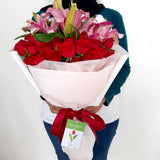 Rose and Lily mixed bouquet Malaysia
