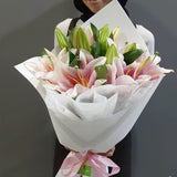 Fresh Pink Lily bouquet