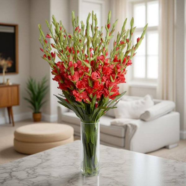 INTEGRITY - RED GLADIOLUS FLOWER ARRANGEMENT