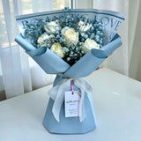 JESSIE WHITE ROSE BOUQUET