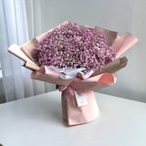 Lavina premium giant pink baby's breath bouquet marriage proposal flower delivery Malaysia Heva Gifts