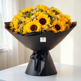 Luca premium giant sunflower bouquet milestone birthday flower delivery KL Heva Gifts