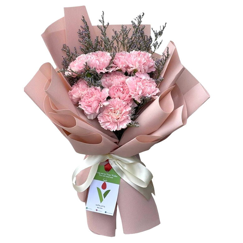 Pink carnation bouquet