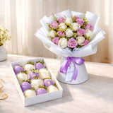 NAZRA SET Rose Bouquet and Choco Berries