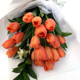 Orange Blossom orange tulips delivery fresh online flower delivery Malaysia Heva Gifts