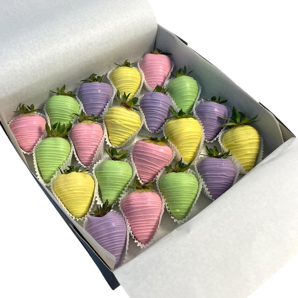 Pastel Milk Chocolate dipped Strawberries