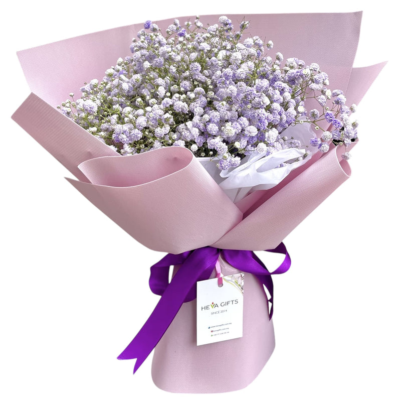 AURELIA Purple Baby's Breath Bouquet