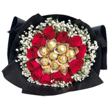 GORAN Rose Bouquet with Ferrero Rocher