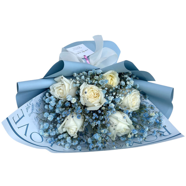 JESSIE WHITE ROSE BOUQUET