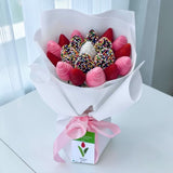Roomba white chocolate strawberry bouquet romantic gift Malaysia delivery